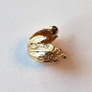 Tulip Flower Bead Cap / Pendant KC Gold - Image 3