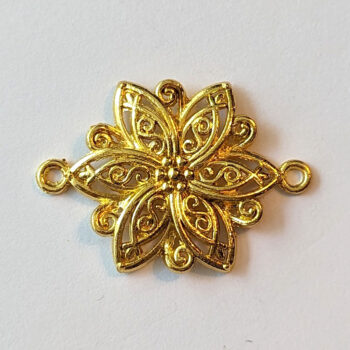 Flower Pendant / Connector Gold