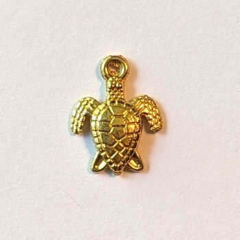 Sea Turtle Charm Gold