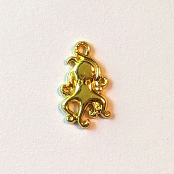 Gold Small Octopus Charm