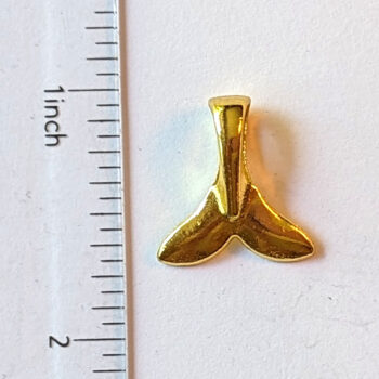 Gold Whale Tail Charm - Image 2