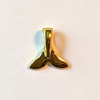 Gold Whale Tail Charm