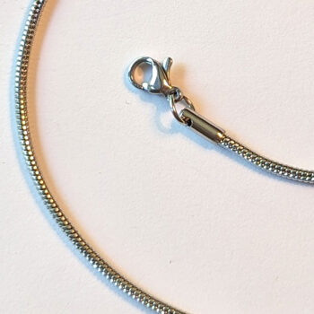 Stainless Steel Round 2mm Snake Chain Silver Necklace - Image 3