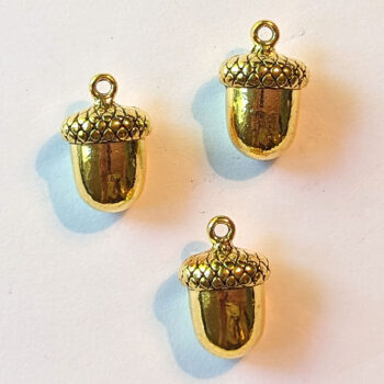 Acorn Charm Gold