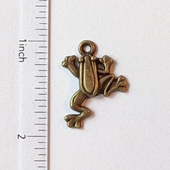 Frog Charm Antique Bronze - Image 3