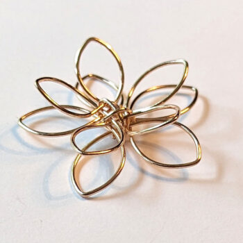 Wire Wrapped KC Gold Flower