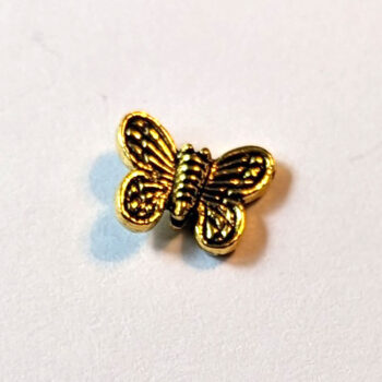 Antique Gold Butterfly Bead - Image 2