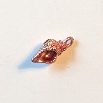 Pink Tulip Shell Enamel Charm - Image 2