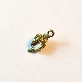 Olive Green Tulip Shell Enamel Charm - Image 3