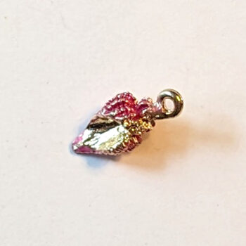 Hot Pink Tulip Shell Enamel Charm - Image 3