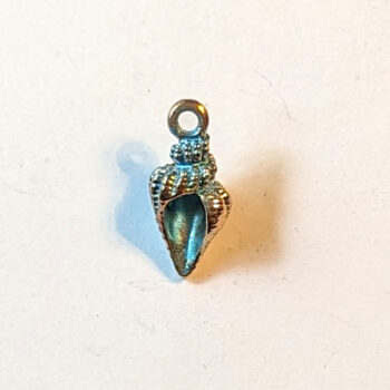 Blue Tulip Shell Enamel Charm - Image 9