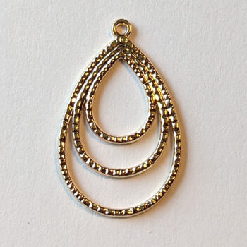 Triple Teardrop Pendant KC Gold