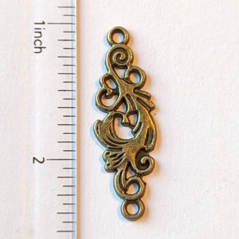 Vine Connector Pendant Antique Bronze - Image 2