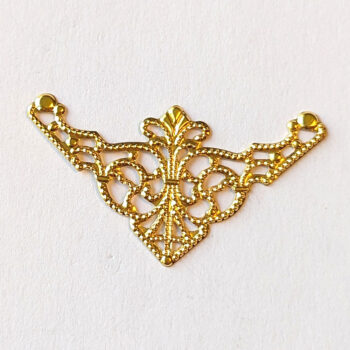 Triangle Filigree Wrap / Connector Gold