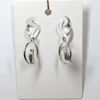 Antique Silver Partridge in Hoop Earrings - Image 6