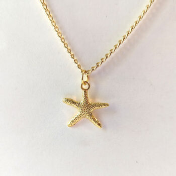 Gold Starfish Vintage Style Necklace