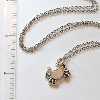 Antique Silver Crab Necklace - Image 3