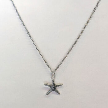 Starfish Vintage Style Necklace Antique Silver - Image 4