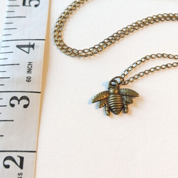 Bee Antique Bronze Necklace - Image 3