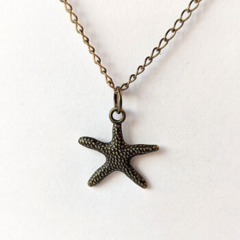 Starfish Vintage Style Necklace Antique Bronze