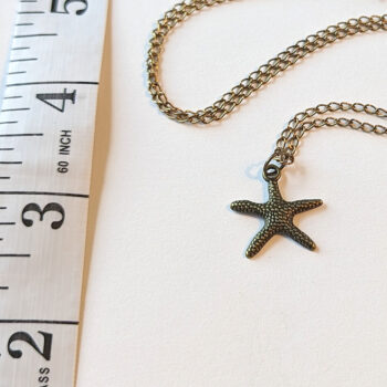 Starfish Vintage Style Necklace Antique Bronze - Image 3