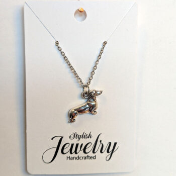 Silver Dachshund Dog Charm Necklace - Image 5