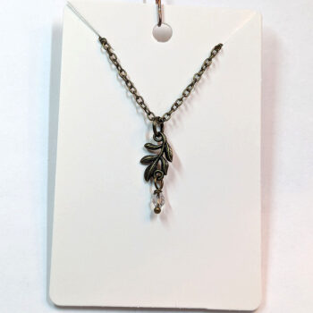 Antique Bronze Branch Connector Bead Drop Necklace - Image 5