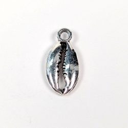 Antique Silver Small Cowrie Shell Charm