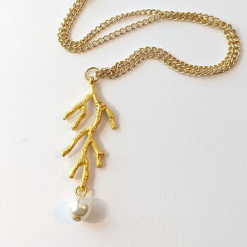 Gold Branch With Pearl Necklace - Image 2