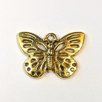 Gold Hollow Butterfly Charm