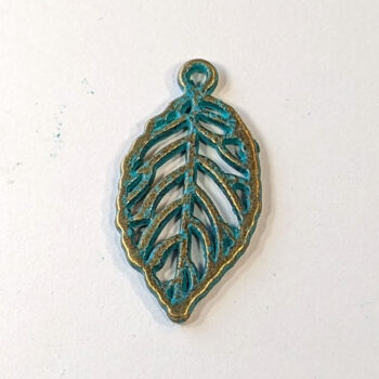 Antique Bronze Patina Hollow Leaf