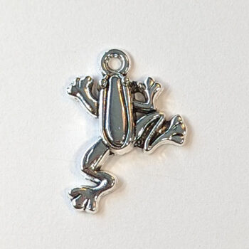 Antique Silver Frog Charm