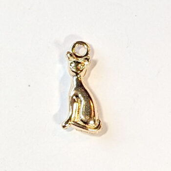 Small Cat Charm Gold - Image 2