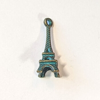 Eiffel Tower 3D Charm Antique Bronze Patina - Image 3