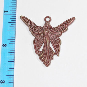 Angel Fairy With Wings Pendant Antique Copper - Image 2