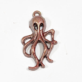 Octopus Charm Antique Copper