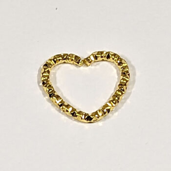 Texture Heart Geometric Connector Gold Large - Image 6