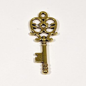 Antique Gold Decorative Key Charm