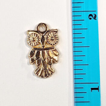 Gold Owl Charm KC Gold - Image 2