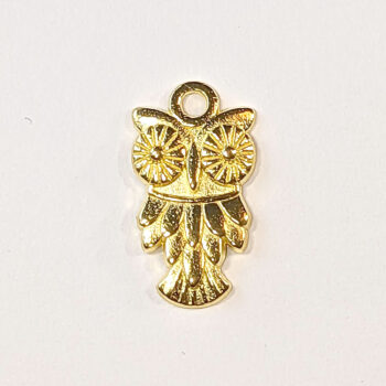 Gold Owl Charm Gold