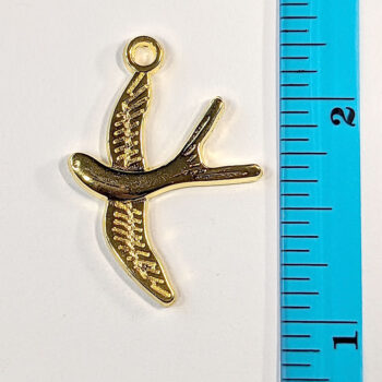 Flying Bird Pendant Gold - Image 2