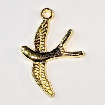 Flying Bird Pendant Gold