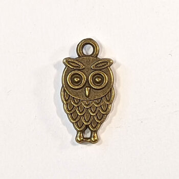 Bronze Owl Charm / Connector Antique Bronze