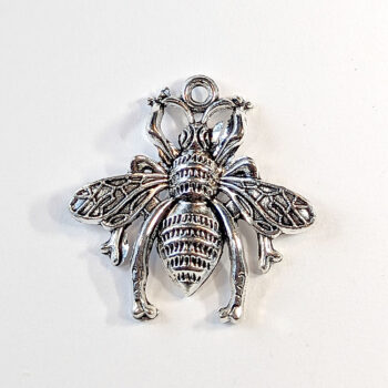 Medium Bee Charm Antique Silver - Image 5