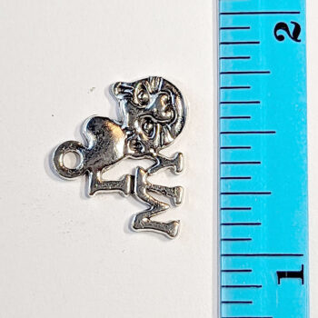 I Love My Cat Charm Antique Silver - Image 2