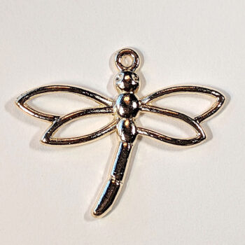 Hollow Dragonfly Pendant KC Gold