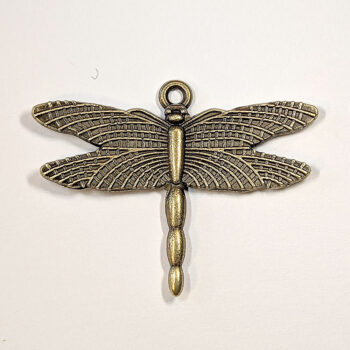 Medium Dragonfly Pendant Antique Bronze