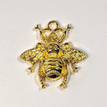 Medium Bee Charm Gold - Image 4