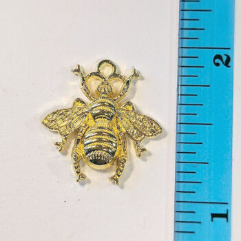 Medium Bee Charm Gold - Image 2