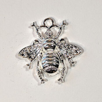 Medium Bee Charm Silver